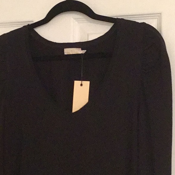 NWT NATION LTD Janessa Puff Sleeve Dress Jet Black - Picture 8 of 8